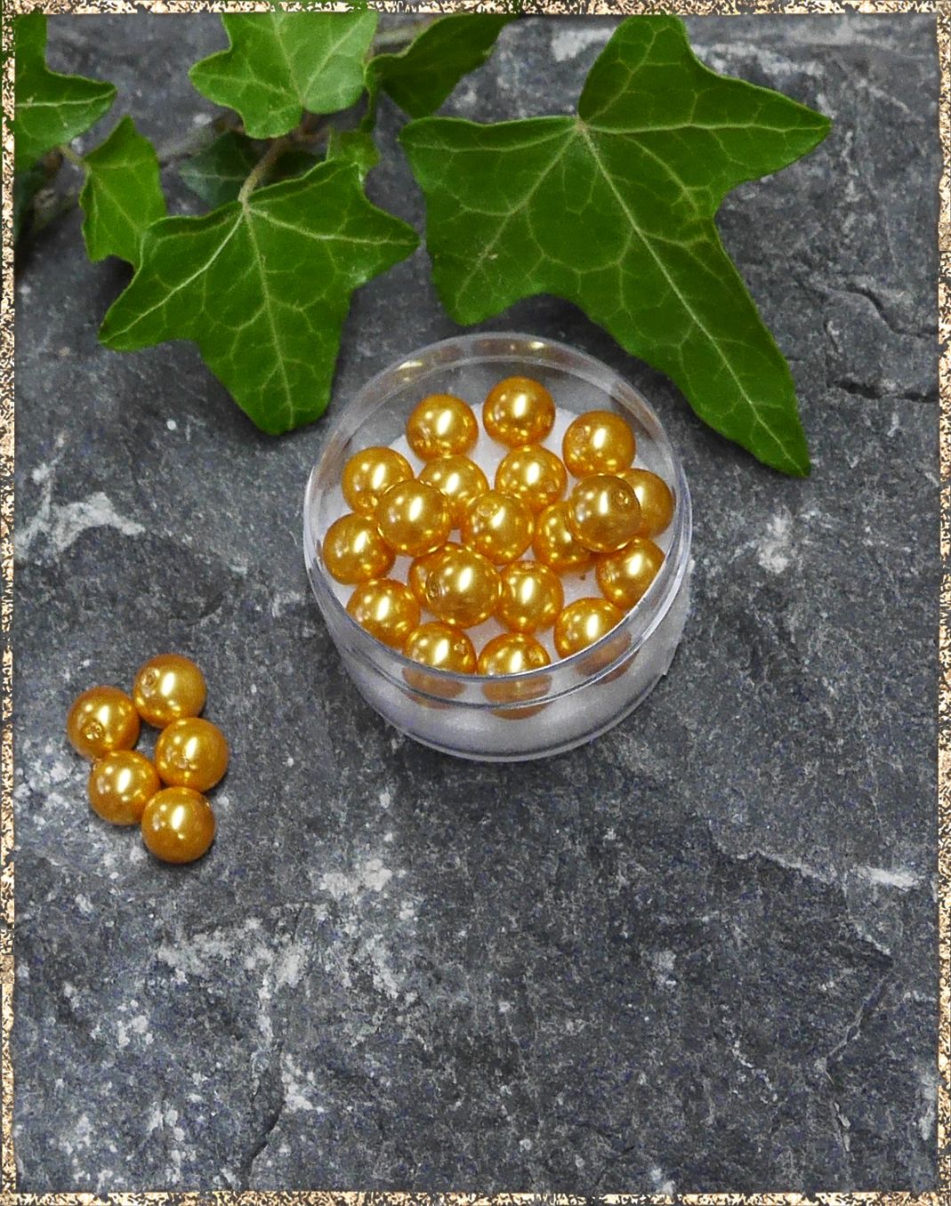 Perlen honig 8 mm